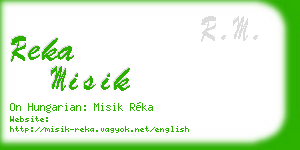 reka misik business card