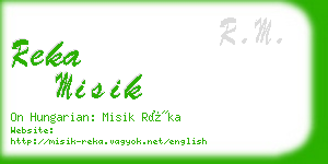 reka misik business card